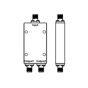 2000-40000MHz,二路微带功分器