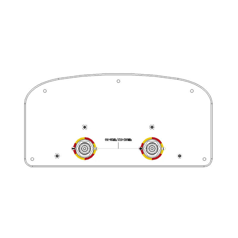 698–2690MHz 双频内置合路器天线